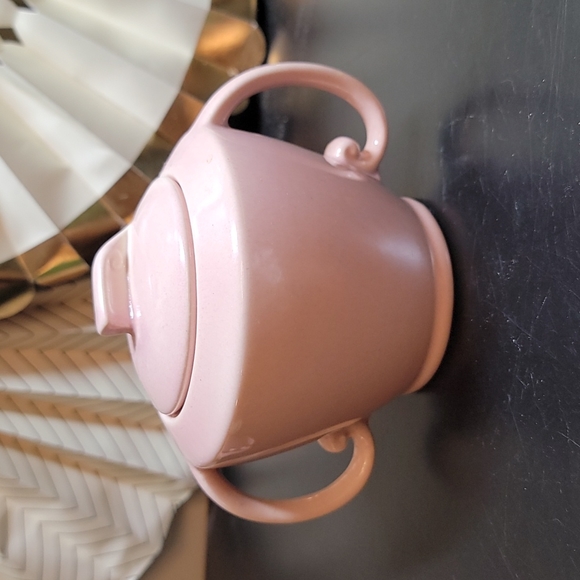 Vintage California Pottery Creamer and Sugar Set - Pink - Picture 3 of 9